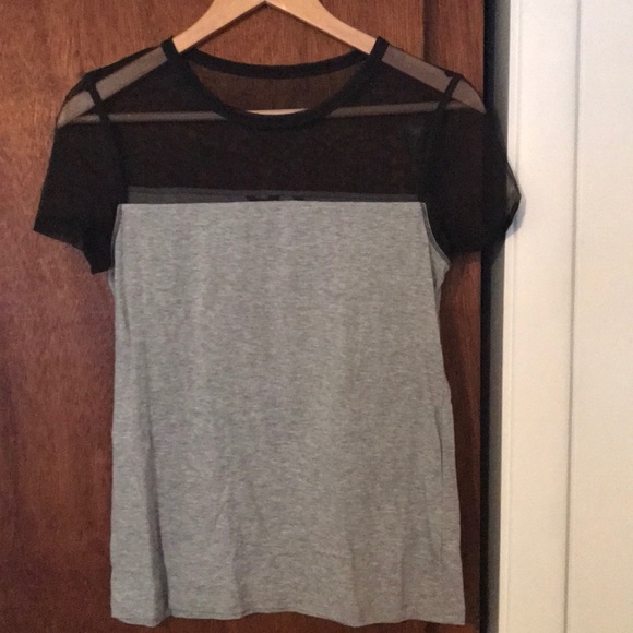 Gray and black top - Picture 1 of 2